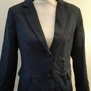 Luyeess Women's Office Notch Lapel Pocket Button